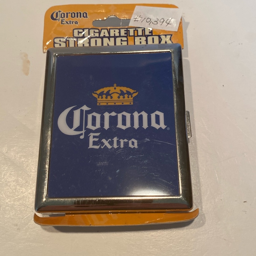 NWT & Vintage Coronavirus Stainless Steel Cigarette Strong Box